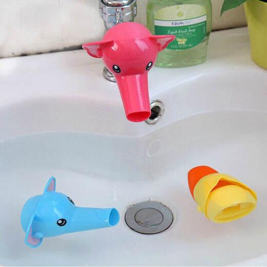 Shantou Lincun Universal Faucet Extender Faucet Extender Extended Cartoon Children's Hand Washing Anti-Splash Drainage Trough Duckbill Yellow Convenient and Practical