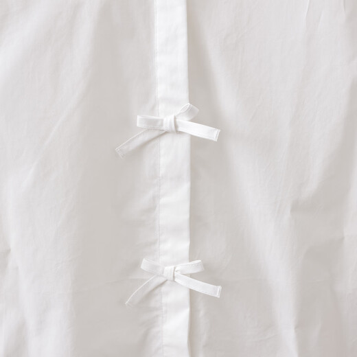 MARC&JANIE Mark Jane Elegant Bow Girls Navy Collar Shirt Children's Shirt Top Spring New Style 560195 White 110 (recommended height 101-110)