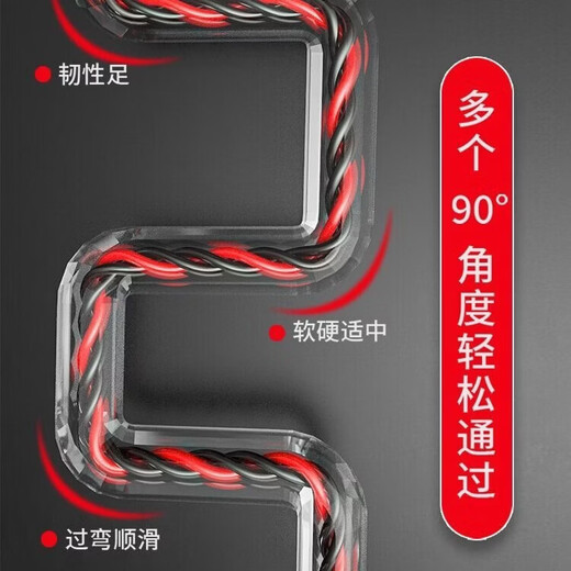 New threading artifact spring threader pull wire electrician special pipe threader lead threading steel wire threading pipe pulley head 15 meters