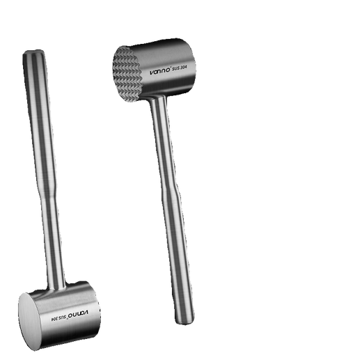 OUOETY German imported quality solid meat hammer 304 stainless steel household meat hammer artifact steak special tool to break solid 304 steel Maiman pine meat hammer