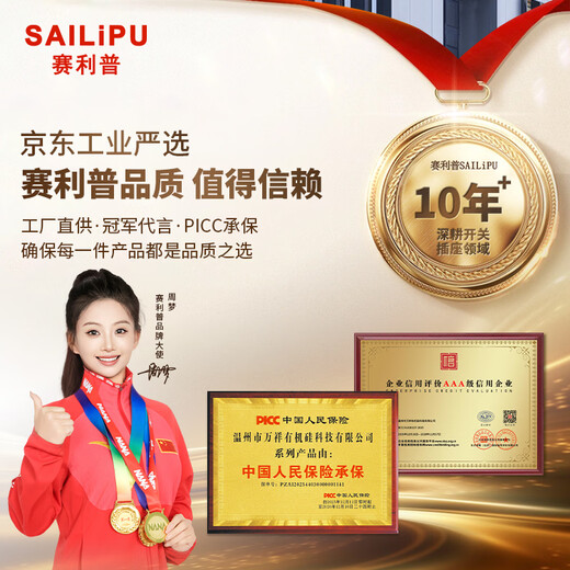 SAILiPU 86 type concealed sound and light control plus human body induction switch 220V infrared sound control two-in-one delay induction panel high power with adjustment second line 300W