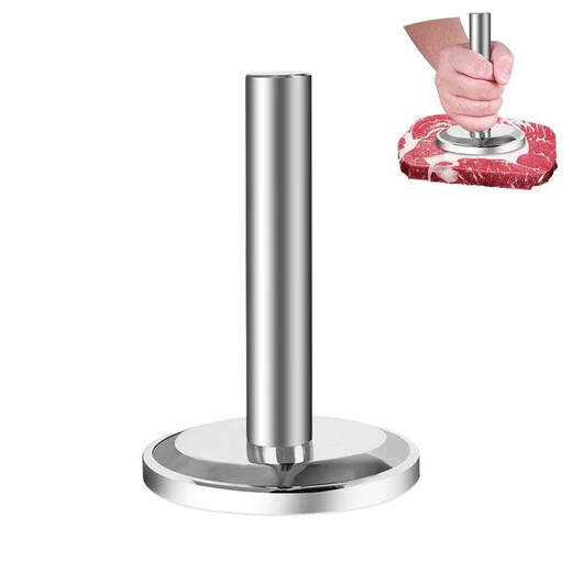 Aoyanlai 304 stainless steel pine meat hammer, new multi-functional thickened and weighted pine meat hammer, household kitchen gadget, round handle meat hammer