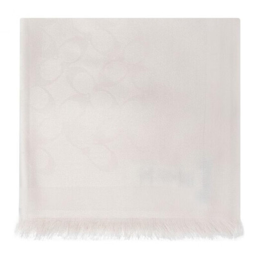 COACH Solid Color Design Lyocell Wool Scarf Women's White Default F