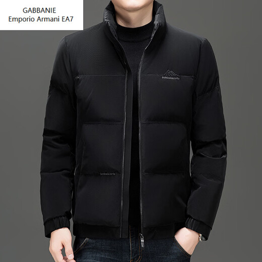 Emporio Armani EA7 Armani 2026 Winter New Casual Young and Middle-aged Stand Collar Solid Color Down Jacket Men's Warm 90 White Duck Down Men's Off-White L 175
