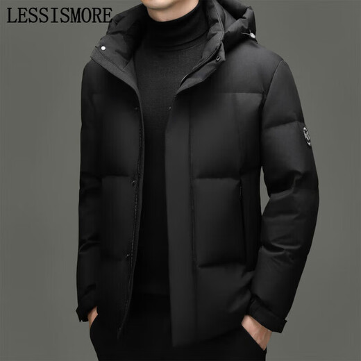 利郎（LILANZ）羽绒服男2025冬季新款高端商务连帽外套中青年时尚保暖外套 利郎旗舰男装红色 M 170/92A