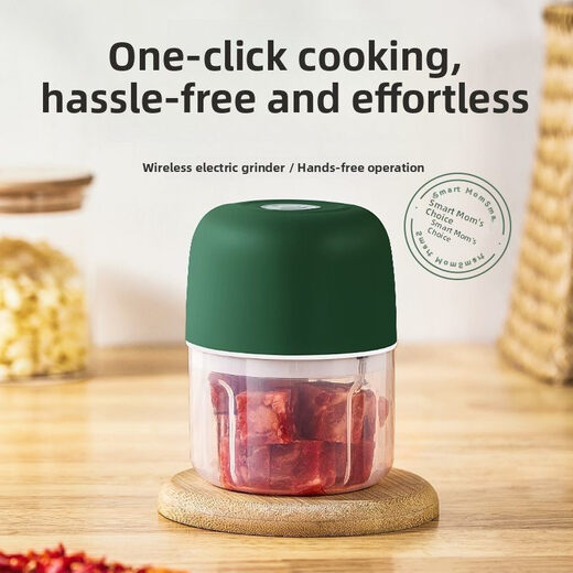 Shijanu Electric Garlic Artifact Home Portable Stirring and Mash Integrated 1 Pack Powerful Mincing Meat and Garlic