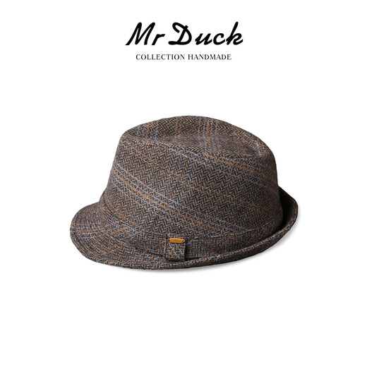 Mr DUCK Birmingham classic British retro men's hat autumn and winter warm woolen jazz hat high-end gentleman hat