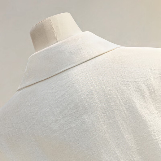 Sibaishe embroidered lapel long-sleeved shirt for women 2026 spring new fashion simple commuter OL shirt