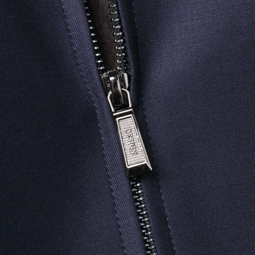 STRONG-WILLED first-line brand executive jacket wool coat men's mink lining nikon business casual lapel jacket plus large black mink lining L 170