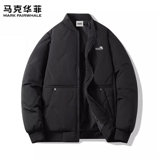 MARK FAIRWHALE Hong Kong style retro casual down jacket men's 2026 spring new loose warm simple fashionable cold-proof top haze blue official authentic M recommended 90-110Jin Jin equals 0.5 kg