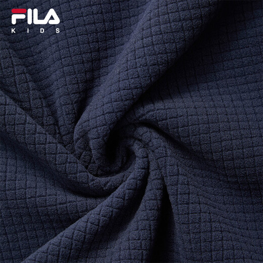 FILA Children's Clothing Cotton Clothes 2026 Spring New Men's and Large Children's Outdoor Hooded Woven Two-piece Set RD Royal Blue-NV 140