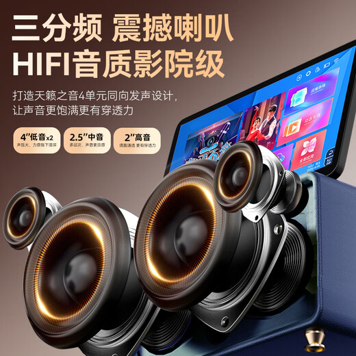 LeTV home ktv audio set karaoke machine all-in-one home karaoke outdoor pull rod karaoke singing complete set of equipment square dance speaker with display