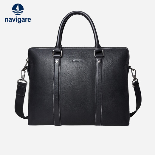 Navigare Italian small sailing business men's handbag leather computer briefcase commuting large capacity New Year gift