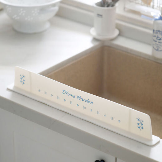 Fantasy blue flower fresh kitchen hand washing sink water retaining strip silicone water retaining plate ready stock