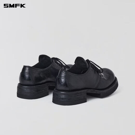 SMFK Wilderness Compass Handmade Leather Derby Shoes (Water Dyed Handmade Goodyear) SS001B/SS001W WILD BLACK/Wildness Black 36