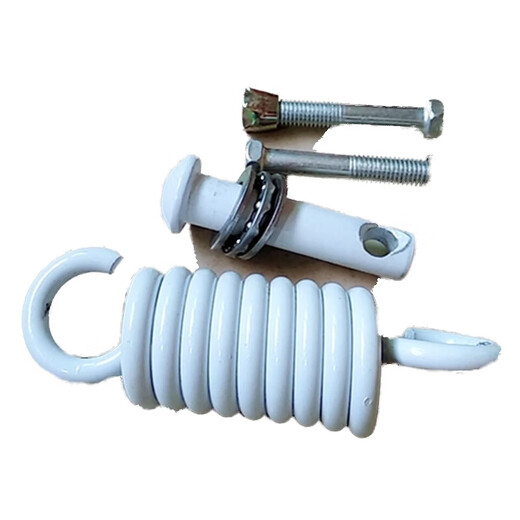 He Jiagong hanging basket spring accessories spring swing hook cradle chair silencer latch screw hanging chair white single spring complete set