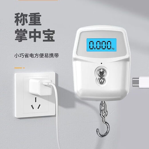 Zixian portable electronic scale mini portable grocery shopping express delivery 50 Jin Jin is equal to 0.5 kg, which can be called household grade. White basic model with high precision and free button electronics.