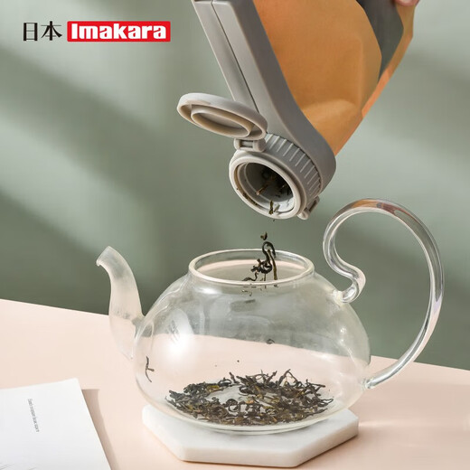 Imakara Japanese Food Sealing Clip Discharge Spout Long Clip Tea Tea Kitchen Sealing Plywood Bag Clip Storage Sealing Clip White Clip Set (can be wall-mounted for storage)