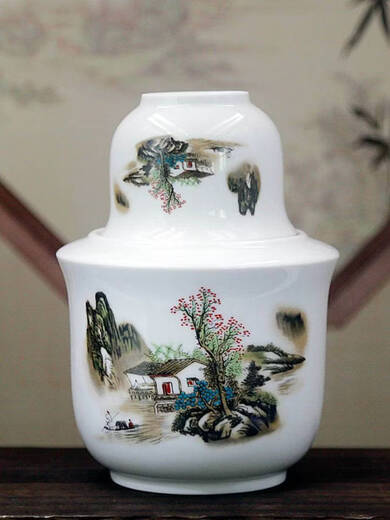 Yonghuan purchase products ceramic half pound wine warmer, wine warmer, hot wine pot, hot wine pot, family traditional hot water and wine HL half Jin Jin equal to 0.5 kg wine warmer lotus