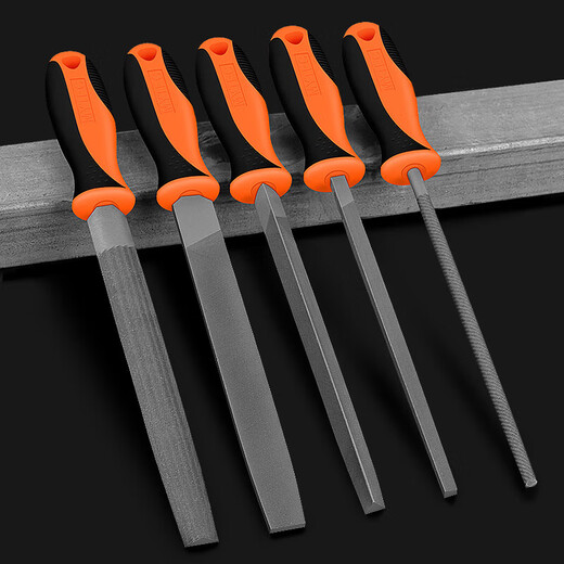 File grinding tool, triangular file, steel file, semi-circle file, steel file, flat file, rubbing knife set, quenched round file, 6 inches