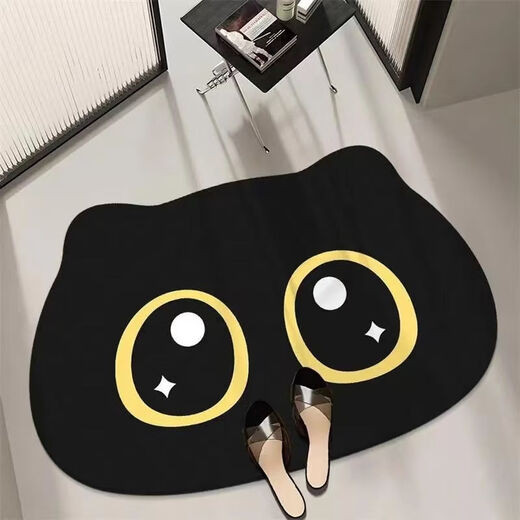 Fantasy soft diatom mud bathroom absorbent floor mat room door quick-drying foot mat door mat toilet carpet light blue shark 40x60cm soft diatom mud 3mm