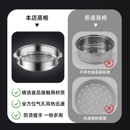 Yong Huan Lid Steamer Wire Accessories Steamer Steam Grid Glass Lid Electric Cooking Pot Accessories Small Pot Stainless Steel Steamer Suitable for 17CM Pot Mouth Diameter