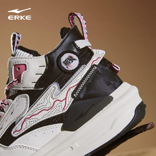 Hongxing Erke Danxia | Sports high-top sneakers in autumn and winter with contrasting colors, fashionable and versatile couple shoes