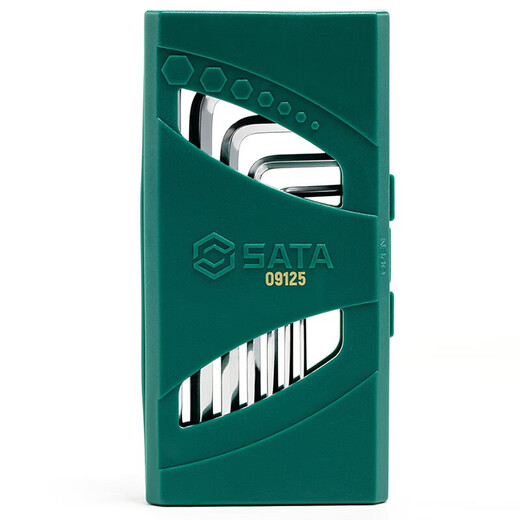 SATA Extended Ball Head Metric Allen Wrench Hexagonal L-shaped Wrench Set 7pcs 09125