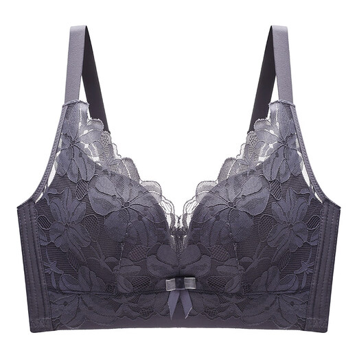 Modal 2026 Horse Zodiac Year Underwear Set Women's Wireless Push Up Red Bra Bridal Wedding New Popular Style Dark Gray - Single Bra 80C 36