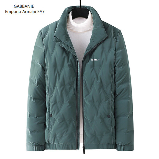 Emporio Armani EA7阿玛尼商务休闲加厚保暖男士羽绒服外套冬季新款立领冬装上衣男装 藏青色 M 170 100-120斤