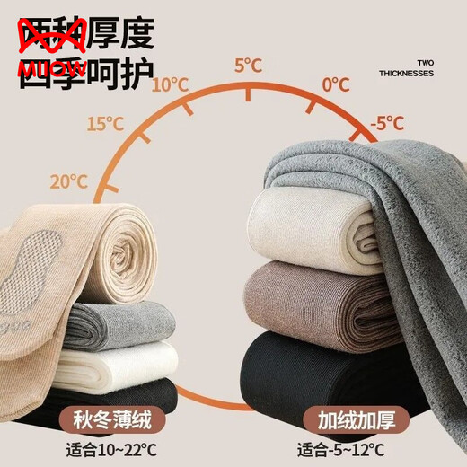 MiiOW girls' pantyhose autumn and winter medium thick thin velvet baby leggings autumn plus velvet outer wear children's leggings plus velvet/thick - with feet white & suitable - 512 170 M size recommended height 90-105cm vertical / strip