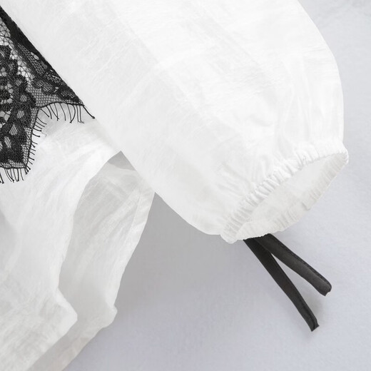 Cypress Chelysell shirt for women 2026 spring new fashion fake two-piece long-sleeved round neck contrasting color splicing shirt