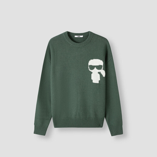 Karl Lagerfeld Karl Lagerfeld 100% sheep wool sweater knitted pullover 25 winter men's clothing Lafayette