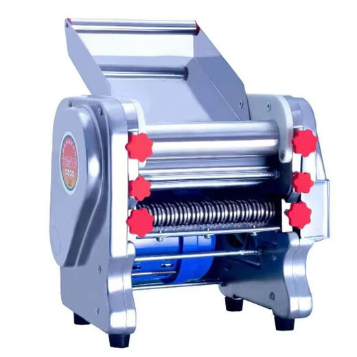 Midele stainless steel electric noodle machine noodle machine household small commercial multi-functional fully automatic noodle rolling machine stainless steel 140 luxury type 370 watt one dual use