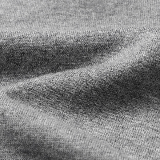 Bosssunwen British style spring recommendation elegant temperament skin-friendly soft lapel T-shirt solid color versatile men's cardigan light gray M