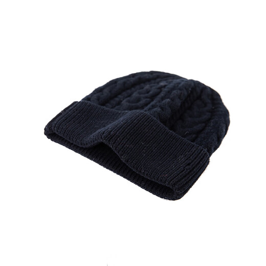 Hengyuanxiang Fashion Solid Color Wool Knitted Hat Women's Autumn and Winter New Warm Baotou Ear Protective Wool Hat Black One Size
