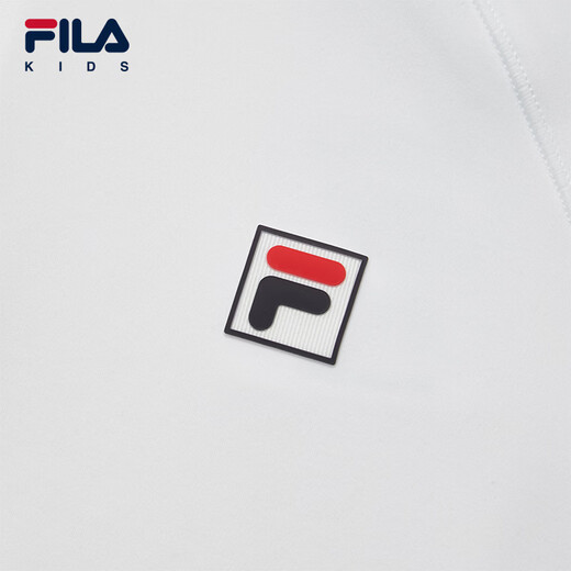 FILA children's clothing long-sleeved 2026 spring new style women's and older children's sports half-breasted stand-up collar tops Jade White-WT 165