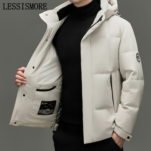 利郎（LILANZ）羽绒服男2025冬季新款高端商务连帽外套中青年时尚保暖外套 利郎旗舰男装红色 M 170/92A