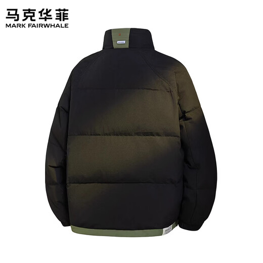 MARK FAIRWHALE Мужской повседневный пуховик в стиле ретро в американском стиле, новинка весны 2026 года, свободный, теплый, удобный и холодостойкий универсальный верх, черный, 90% белый утиный пух, XL Рекомендуется 130–150 Джин Джин равен 0,5 кг