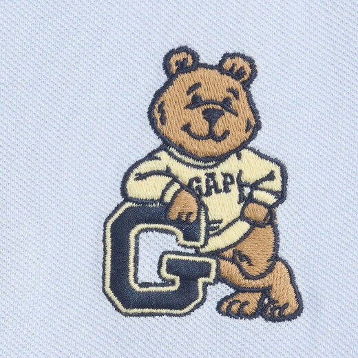 GAP Boys 2026 Spring New Cotton Bear Embroidered Short-Sleeved POLO Shirt Children's Clothing US Version 871980