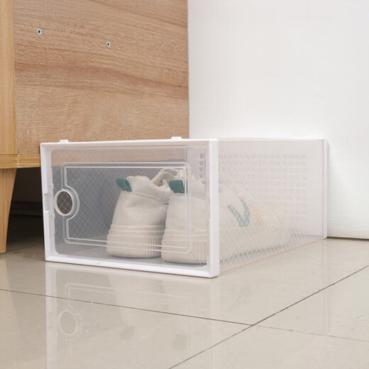 Pupan car shoe box trunk moisture-proof shoe box boots shoe box thickened shoe box layered children's shoe box separate black front and rear frame 33x23x14 1 piece