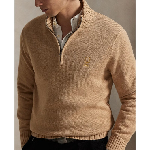 Polo Ralph Lauren Men's 26th Early Spring Cotton Sweater RL100607 200-Camel L