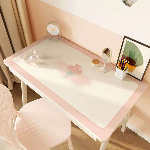 Yusenyi desk mat waterproof girls desk study tablecloth student desk mat can be cut Neufmu eight + multiplication table bear double-sided leather 70x120cm