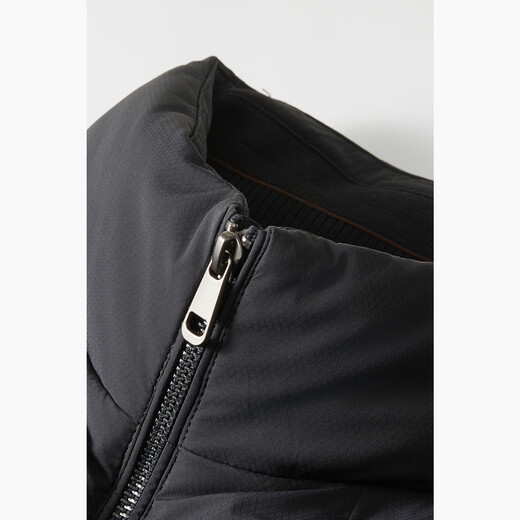 HECHTER stand collar short down jacket men's business casual white duck down jacket high-end black M