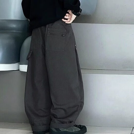 Disney Boys' Velvet Pants Autumn and Winter New Children's Clothes Winter One-piece Velvet Casual Overalls Older Children's Winter Clothes New Year Cotton Clothes Style Dark Gray Velvet 120 cm