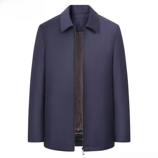 STRONG-WILLED first-line brand executive jacket wool coat men's mink lining nikon business casual lapel jacket plus large black mink lining L 170