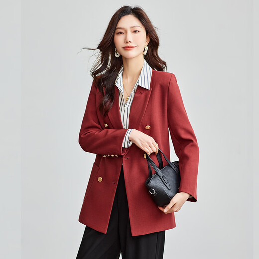 TERRE BLEUE temperament and high-end small suit jacket for women 2026 spring and autumn new commuting loose and versatile slim suit top