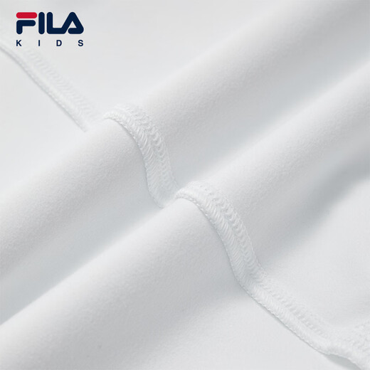 FILA children's clothing long-sleeved 2026 spring new style women's and older children's sports half-breasted stand-up collar tops Jade White-WT 165