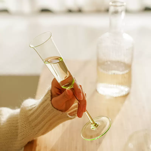 Yusenyi champagne goblet crystal glass red wine glass crystal cup cocktail wine household cup ins style wide mouth red wine glass