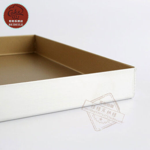 Baking mold non-stick gold plate rectangular right angle gold non-stick household baking pan roll mold S38237*30*3 points 5cmDS1410382 right angle